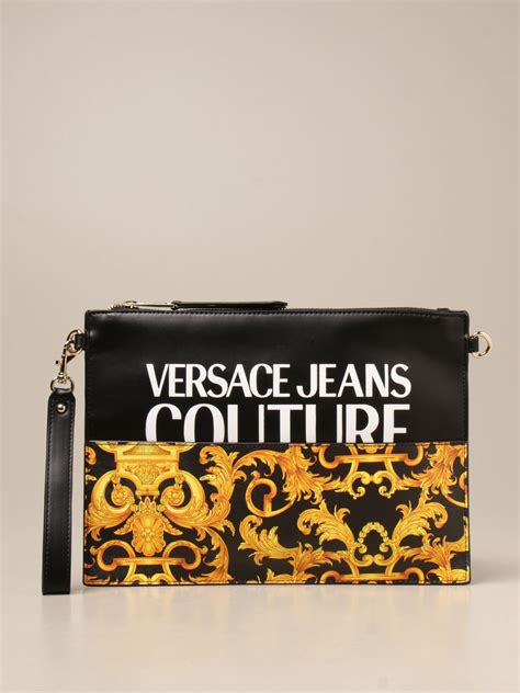 versace jeans logo makeup bag|versace collection handbags.